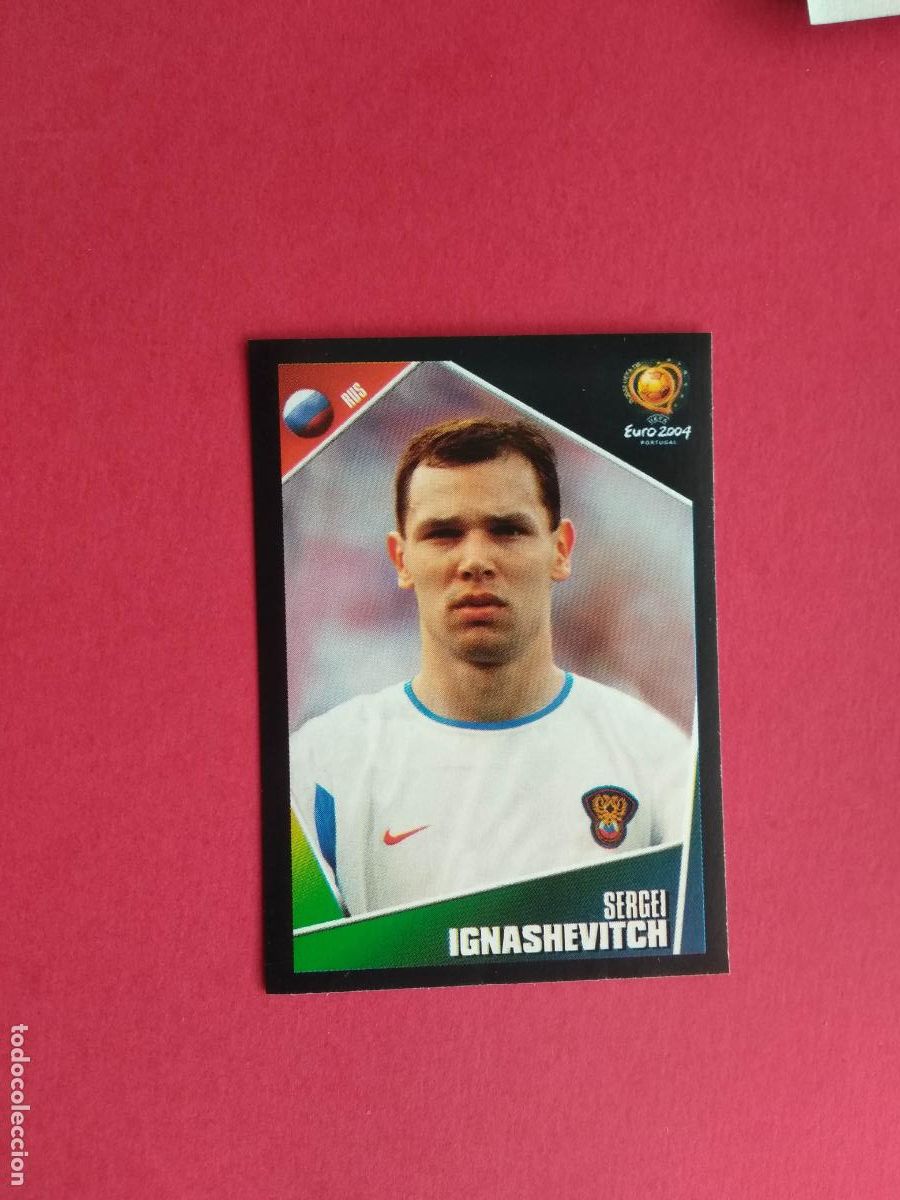 Fu&szlig;ball-Sticker: PANINI EURO 2004 PORTUGAL EUROCOPA 04 CROMO NUNCA PEGADO RUSIA N&ordm; 54 IGNASHEVITCH