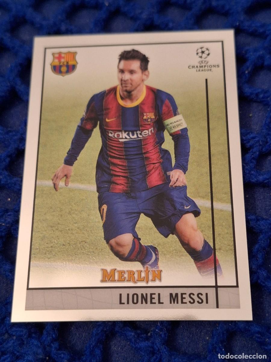 Cartes &agrave; collectionner de Football: Card 2020 21 Topps Lionel Messi Barcelona merlin Champions League