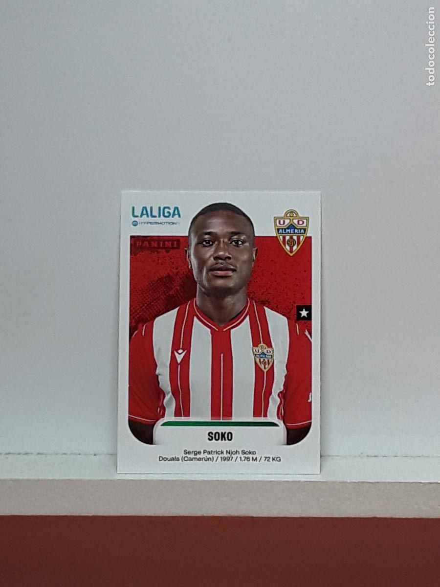 Cromos de F&uacute;tbol: LALIGA HYPERMOTION 2025 2026 25 26 ALBUM PANINI LIGA N 39 ALMERIA SOKO SERGE PATRICK