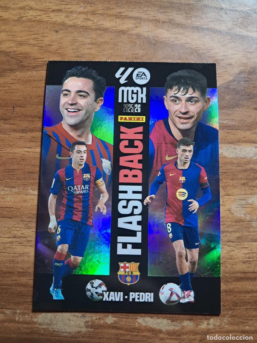 Cromos de F&uacute;tbol: CARD MEGACRACKS TEMPORADA 25/26: FLASHBACK XAVI/PEDRI, N&deg; 432