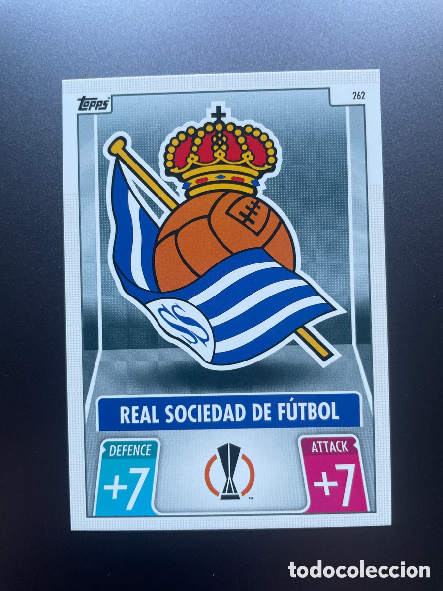 Football Stickers: Escudo real sociedad 262 Match Attax 2021-22 2021 2022 Topps Real Sociedad