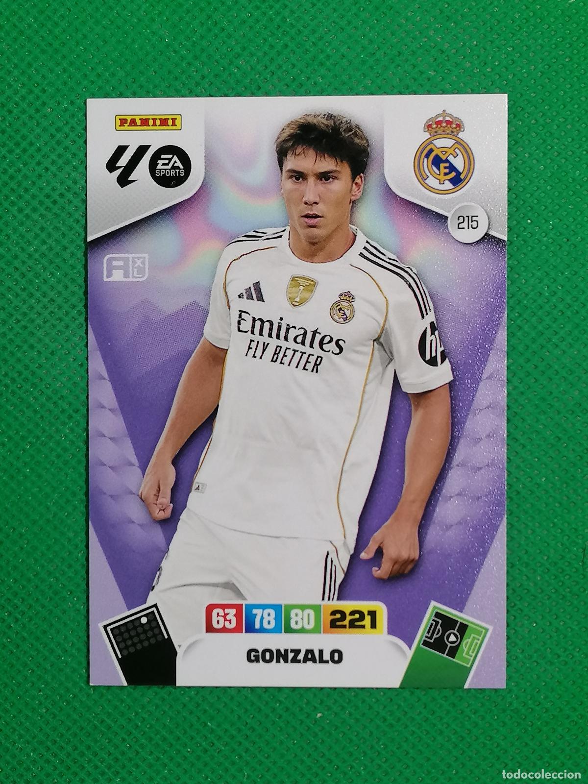 Cromos de F&uacute;tbol: 215 GONZALO REAL MADRID ⚽ LIGA ADRENALYN XL 2025 2026 25 26 ⚽