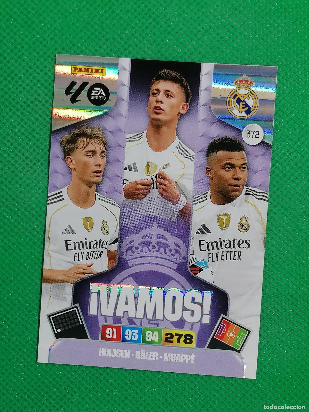 Cromos de F&uacute;tbol: 372 HUIJSEN GULER MBAPPE REAL MADRID VAMOS ⚽ LIGA ADRENALYN XL 2025 2026 25 26 ⚽