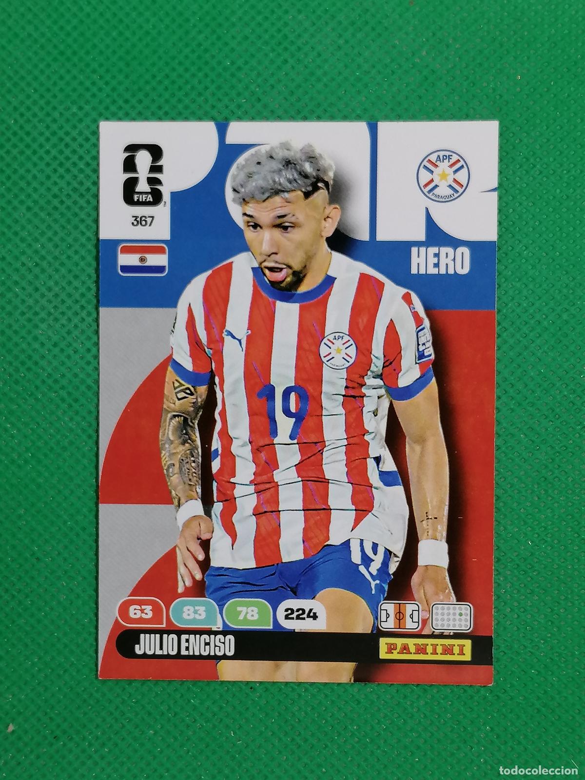 Cromos de F&uacute;tbol: 367 JULIO ENCISO PARAGUAY HERO ⚽ PANINI ADRENALYN FIFA WORLD CUP 26 2026 ⚽