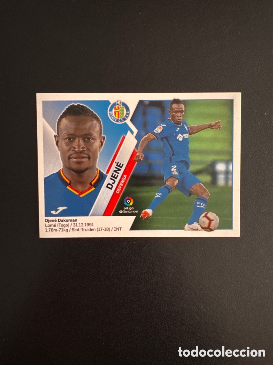 Fu&szlig;ball-Sticker: DJEN&Eacute; GETAFE N&Uacute;MERO 4 LIGA ESTE 2019 2020