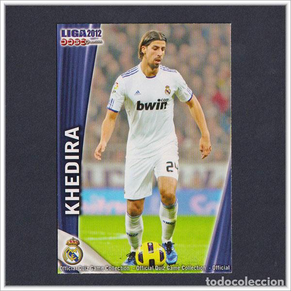 Cromos de F&uacute;tbol: MUNDICROMO 2011 2012 11 12 FICHAS LIGA QUIZ GAME KHEDIRA 41 REAL MADRID COLECCI&Oacute;N ALBUM