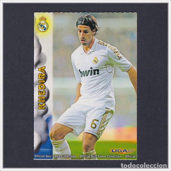 Cromos de F&uacute;tbol: MUNDICROMO 2012 2013 12 13 FICHAS LIGA QUIZ GAME KHEDIRA 13 REAL MADRID COLECCI&Oacute;N ALBUM