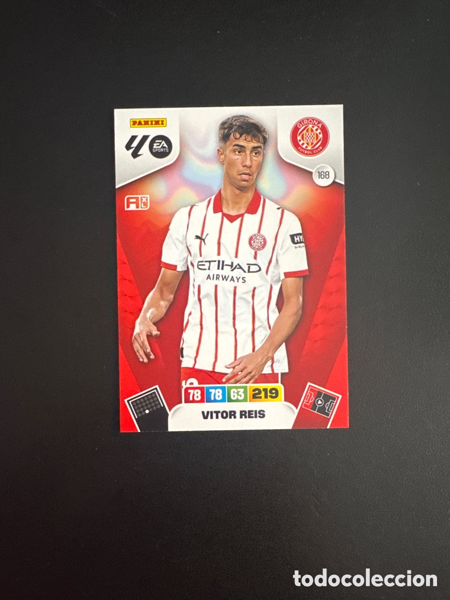 Cromos de F&uacute;tbol: V&Iacute;TOR REIS GIRONA N&Uacute;MERO 168 ADRENALYN 2025 2026