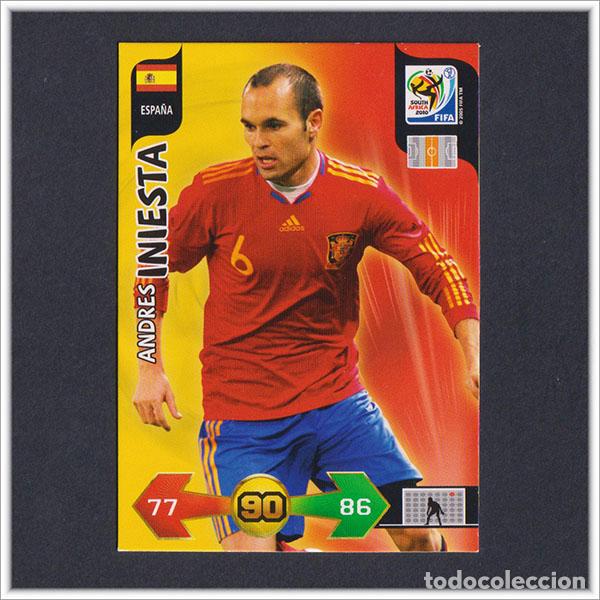 Cromos de F&uacute;tbol: ADRENALYN XL FIFA WORLD CUP 2010 SUD&Aacute;FRICA MUNDIAL INIESTA 131 ESPA&Ntilde;A CARD F&Uacute;TBOL SOUTH AFRICA
