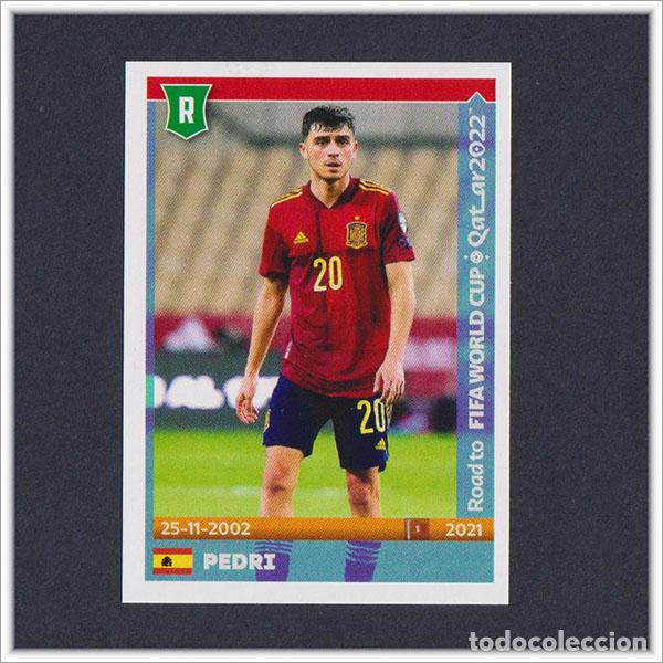 Cromos de F&uacute;tbol: ROAD TO FIFA WORLD CUP QATAR 2022 PANINI MUNDIAL PEDRI N&ordm; 519 ESPA&Ntilde;A SPAIN STICKER ALBUM