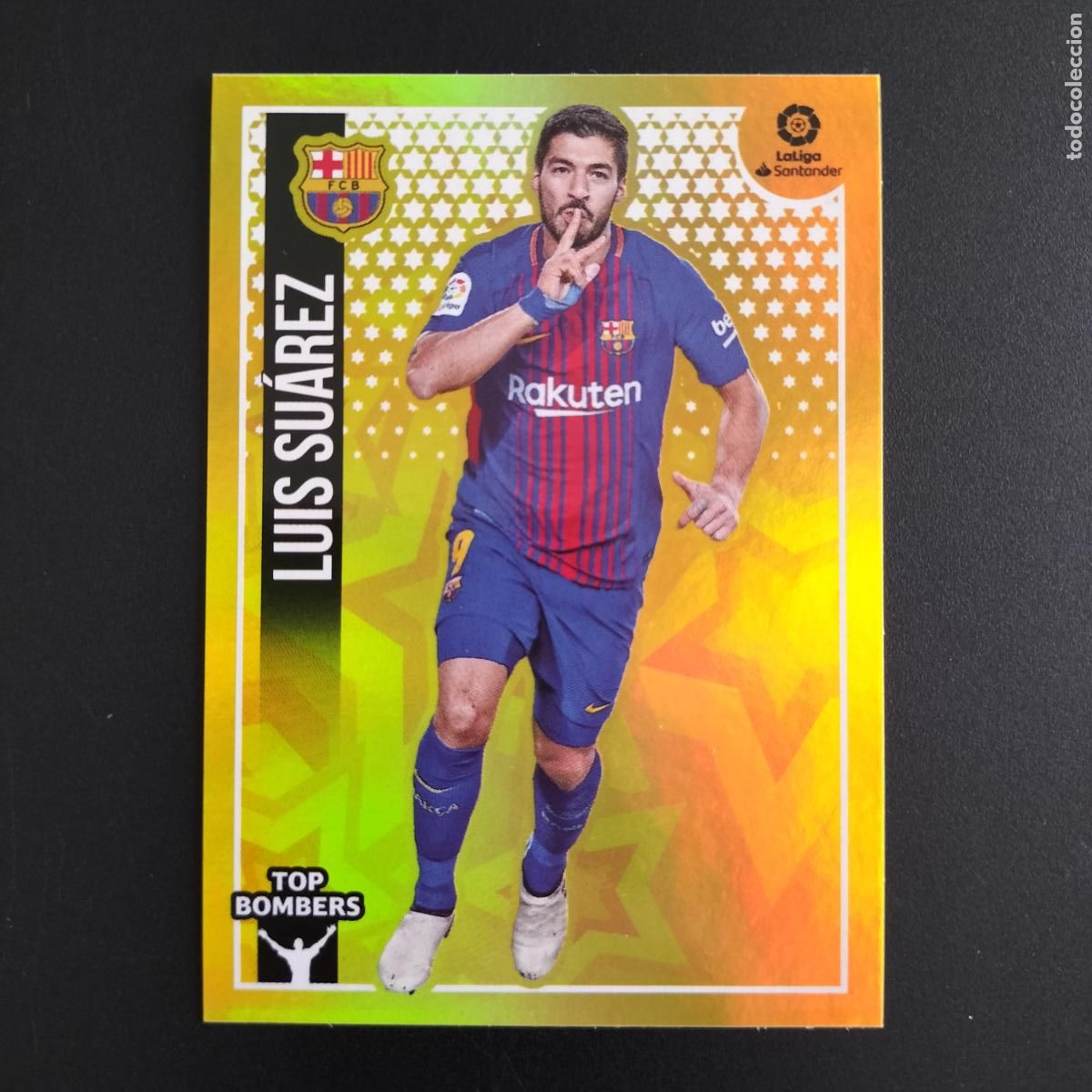 Cromos de F&uacute;tbol: 13 LUIS SUAREZ TOP BOMBERS FC BARCELONA CROMOS ALBUM EDICIONES ESTE PANINI LALIGA 2018 2019 18 19