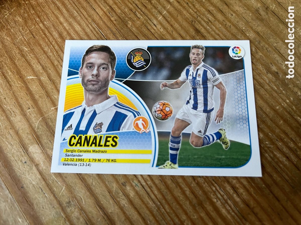 Fu&szlig;ball-Sticker: CROMO SIN PEGAR NUNCA PEGADO ALBUM LIGA ESTE 16 17 2016 2017 REAL SOCIEDAD # 12 CANALES