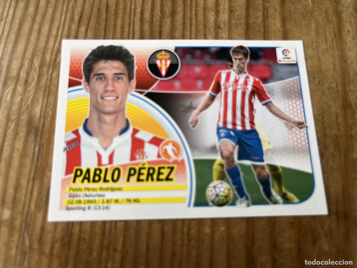 Cromos de F&uacute;tbol: CROMO SIN PEGAR NUNCA PEGADO ALBUM LIGA ESTE 16 17 2016 2017 SPORTING GIJON # 12B PABLO PEREZ