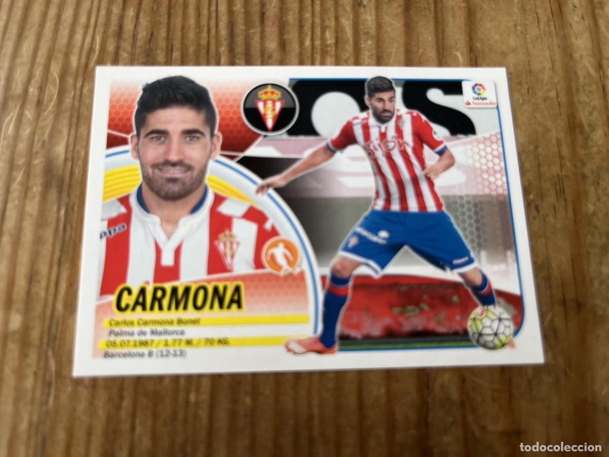 Cromos de F&uacute;tbol: CROMO SIN PEGAR NUNCA PEGADO ALBUM LIGA ESTE 16 17 2016 2017 SPORTING GIJON # 13B CARMONA