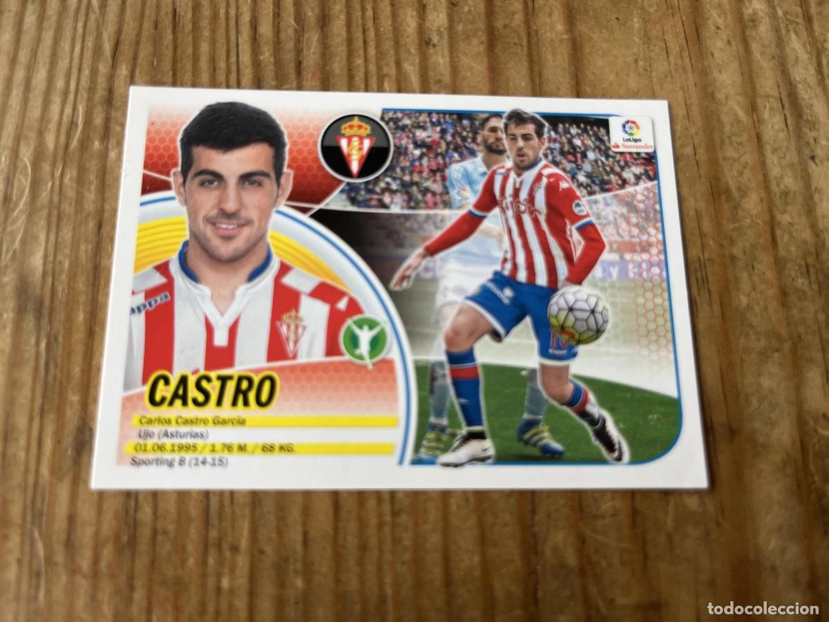 Cromos de F&uacute;tbol: CROMO SIN PEGAR NUNCA PEGADO ALBUM LIGA ESTE 16 17 2016 2017 SPORTING GIJON # 15 CASTRO