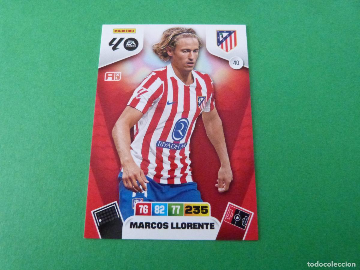 Cromos de Futebol: TRADING CARD FUTBOL LLORENTE ATLETICO DE MADRID N&ordm; 40 LIGA ADRENALYN XL 2025-2026/25-26 PANINI