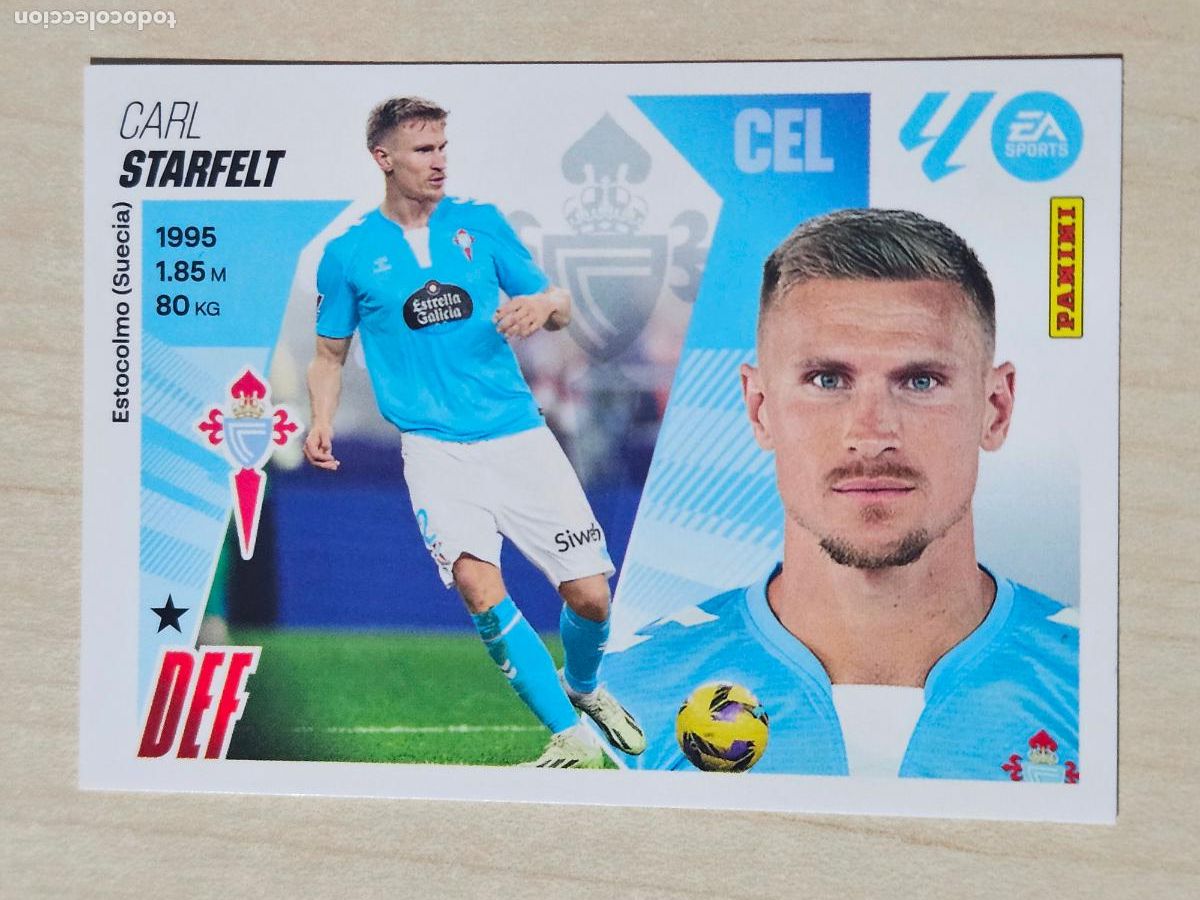 Cromos de F&uacute;tbol: CROMO N&ordm; 8 STARFELT - REAL CELTA - EDICIONES ESTE 2025-26 - 25/26 (NUEVO)