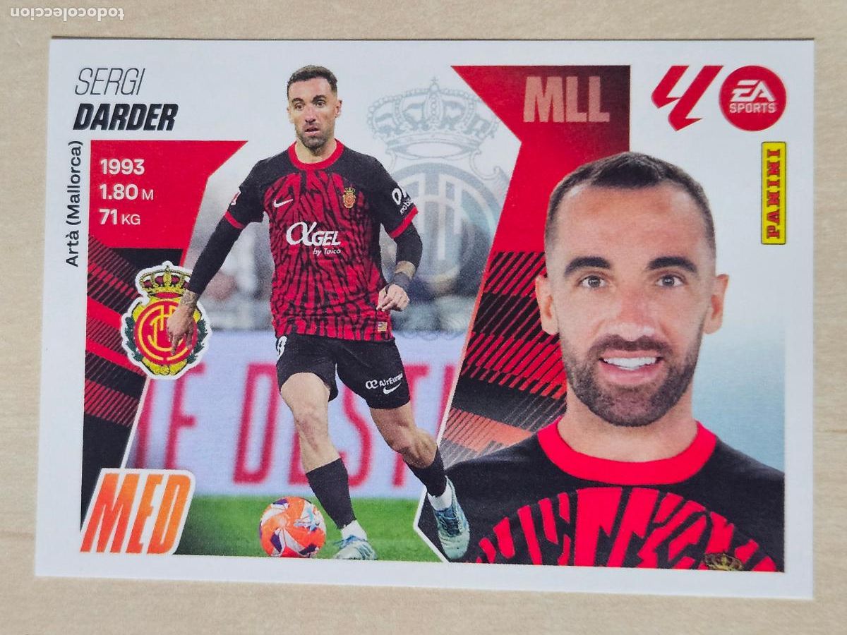 Cromos de F&uacute;tbol: CROMO N&ordm; 13 DARDER - MALLORCA - EDICIONES ESTE 2025-26 - 25/26 (NUEVO)