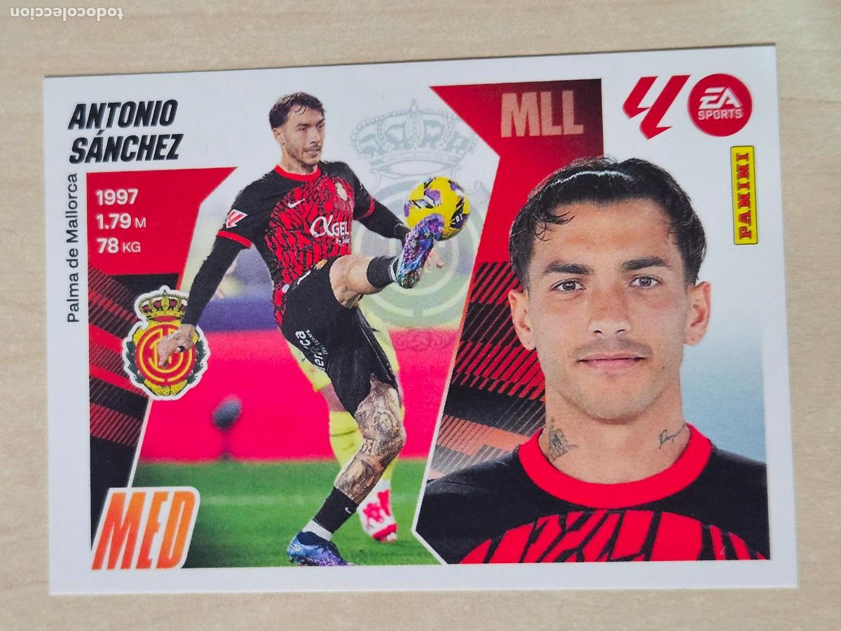 Cromos de F&uacute;tbol: CROMO N&ordm; 14 ANTONIO SANCHEZ - MALLORCA - EDICIONES ESTE 2025-26 - 25/26 (NUEVO)