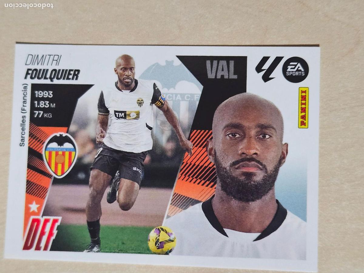 Cromos de F&uacute;tbol: CROMO N&ordm; 5B FOULQUIER - VALENCIA - EDICIONES ESTE 2025-26 - 25/26 (NUEVO)