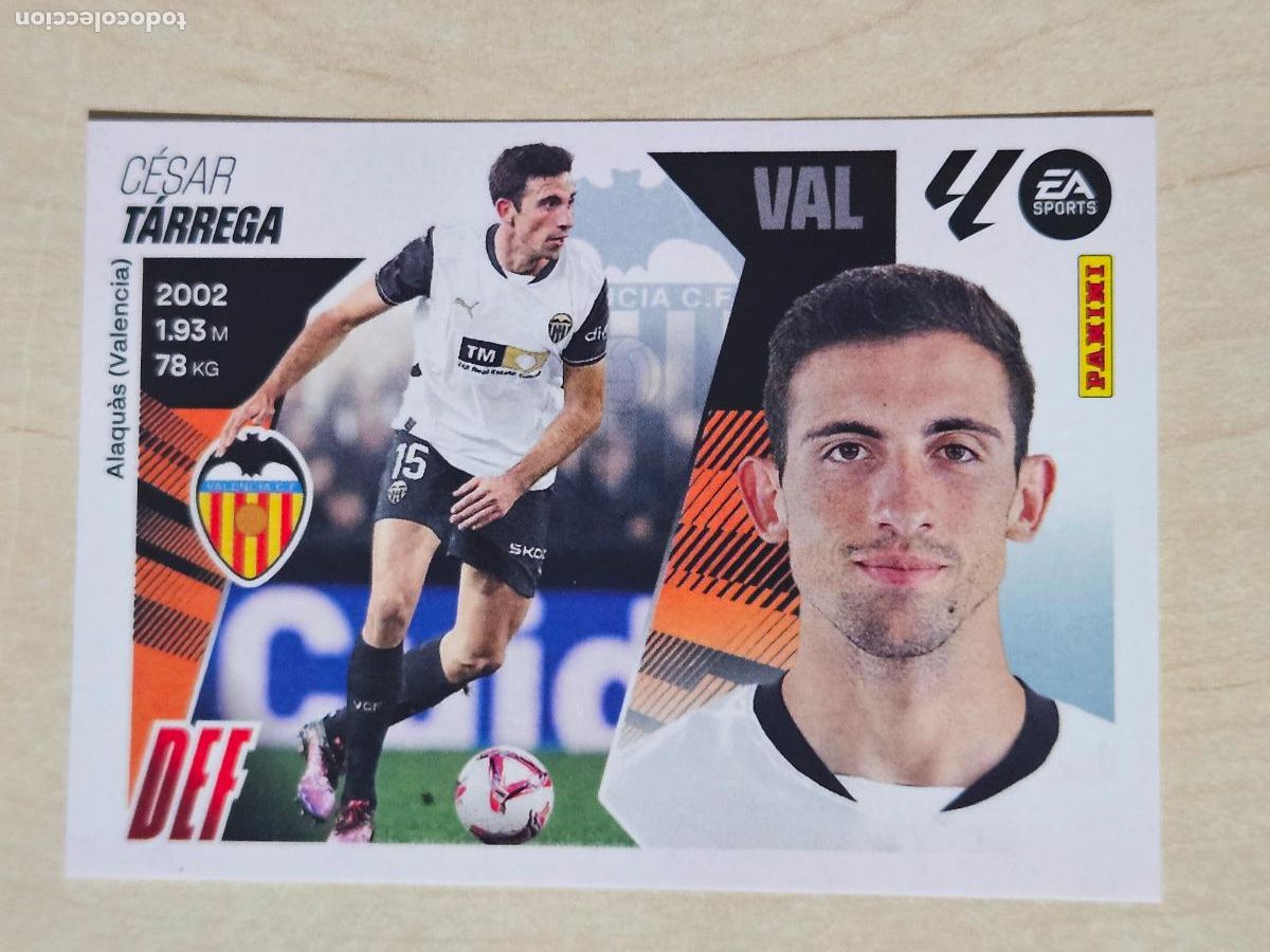 Cromos de F&uacute;tbol: CROMO N&ordm; 8 TARREGA - VALENCIA - EDICIONES ESTE 2025-26 - 25/26 (NUEVO)