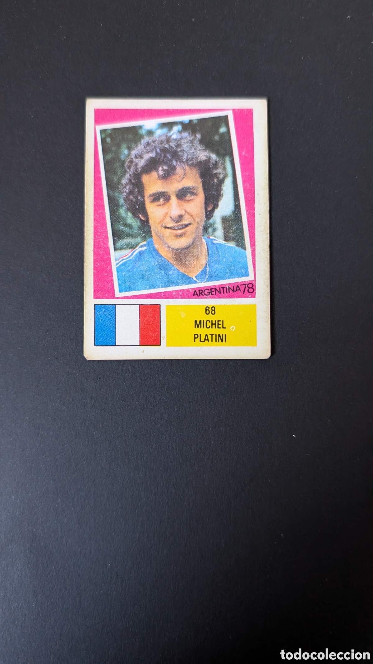 Football Stickers: MICHEL PLATINI FRANCIA 68 FHER MUNDIAL ARGENTINA 1978 78 NUNCA PEGADO