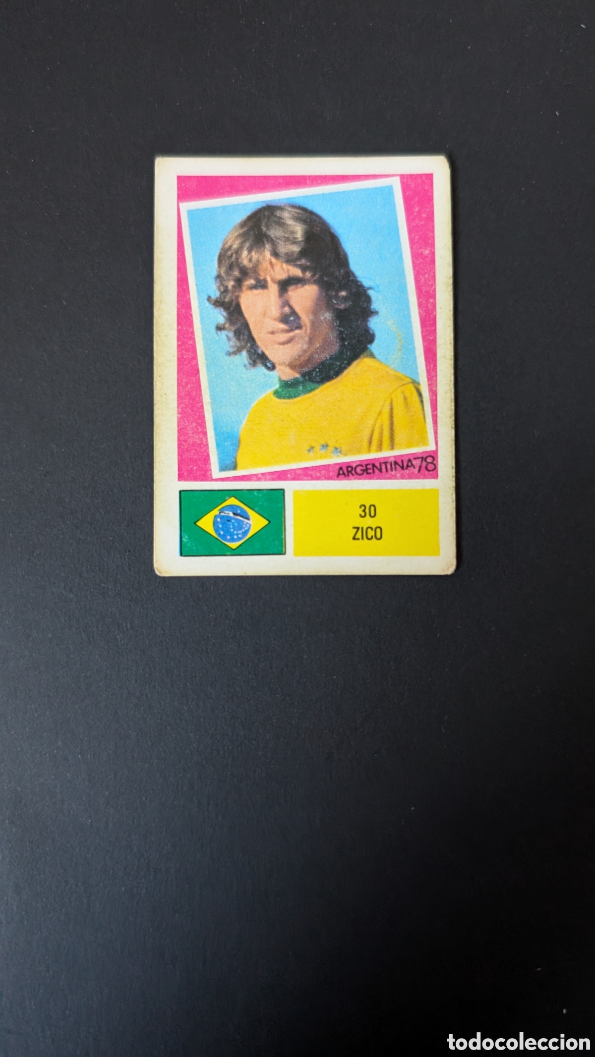 Cromos de F&uacute;tbol: ZICO BRASIL 30 FHER MUNDIAL ARGENTINA 1978 78 NUNCA PEGADO