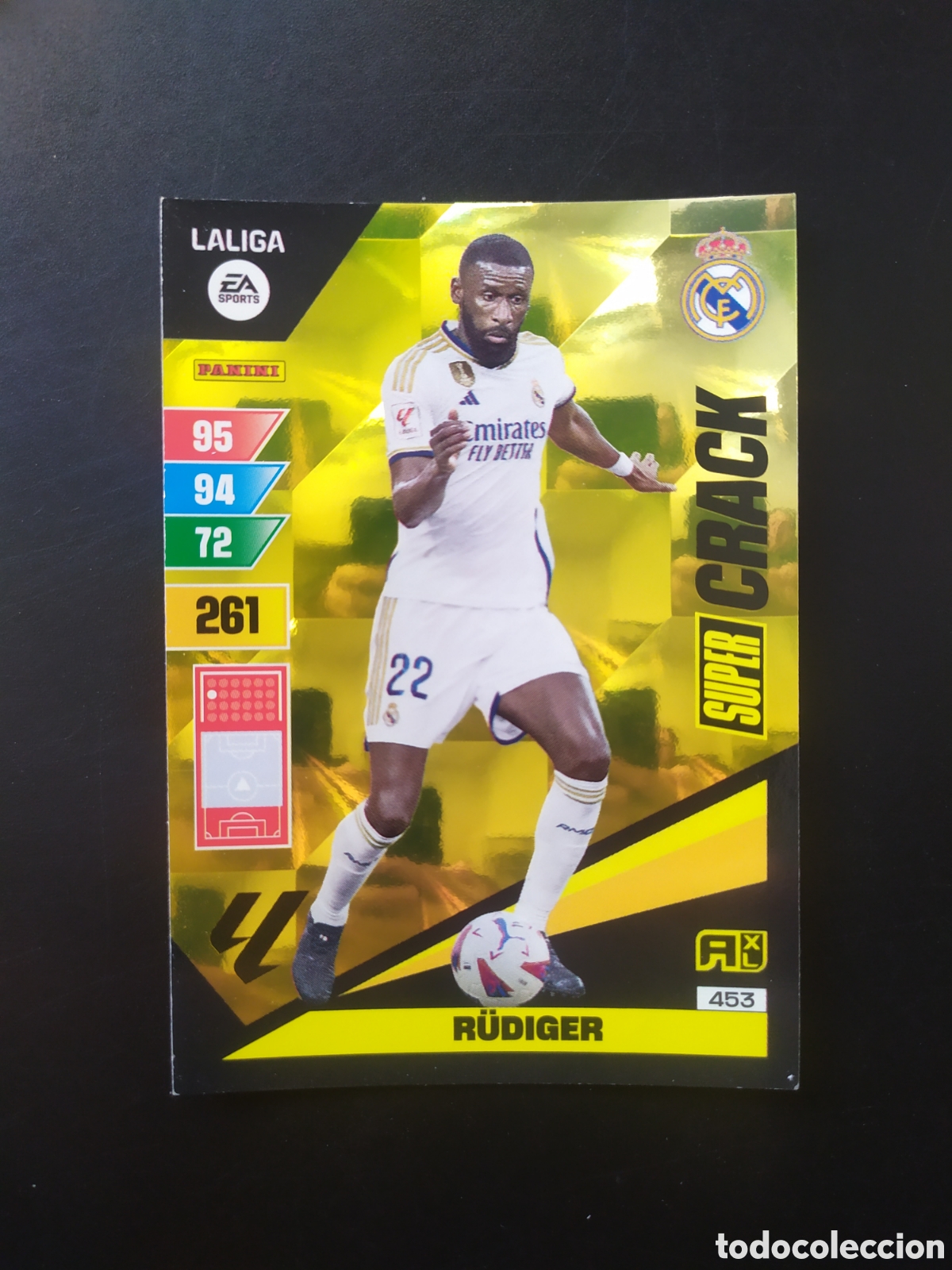 Cromos de F&uacute;tbol: Adrenalyn 2023 2024 23 24 panini Rudiger super crack n&deg; 453 Real Madrid