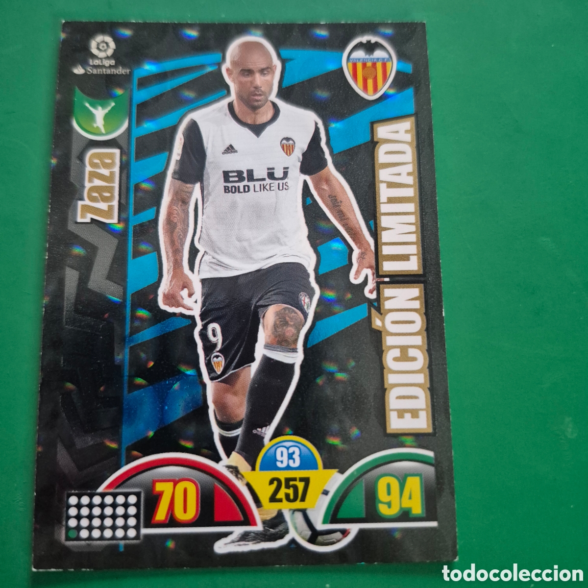 Cromos de F&uacute;tbol: TRADING CARD FUTBOL ZAZA VALENCIA C.F. EDICION LIMITADA ADRENALYN XL 2017-2018/17-18 PANINI