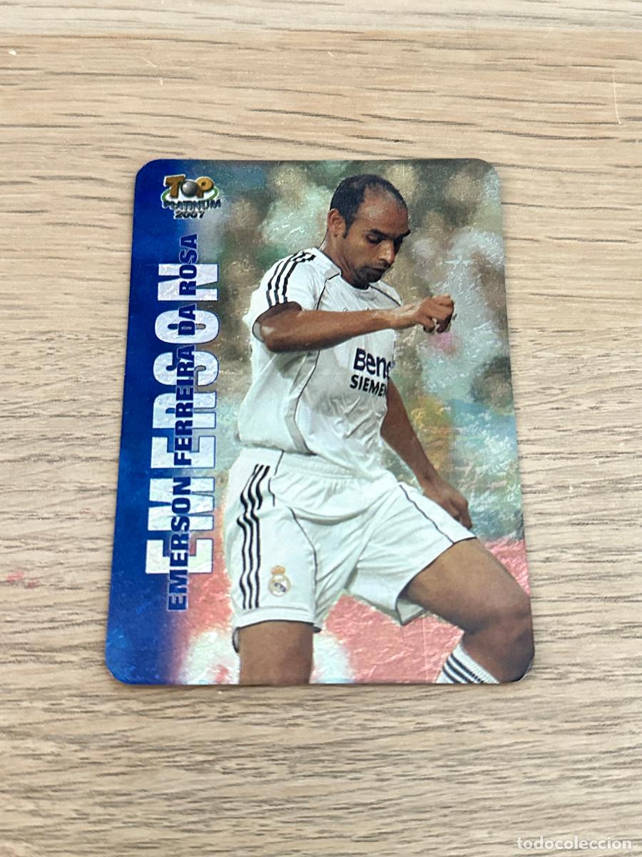Cromos de F&uacute;tbol: EMERSON N&ordm; 722 TOP PLATINUM 2007 REAL MADRID JASPEADO MUNDICROMO
