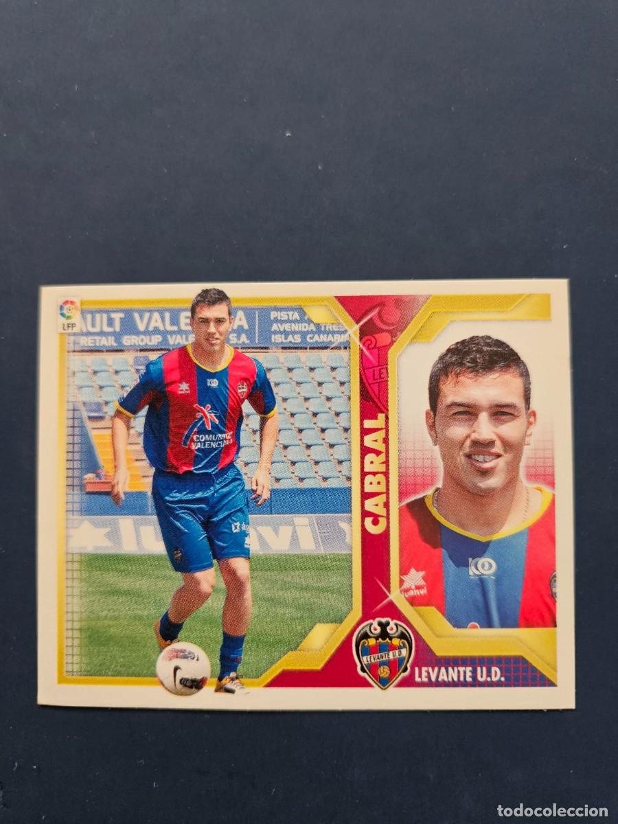 Figurine di Calcio: FICHAJE 38 CABRAL LEVANTE LIGA ESTE 11 12 2011 2012 SIN PEGAR NUNCA PEGADO