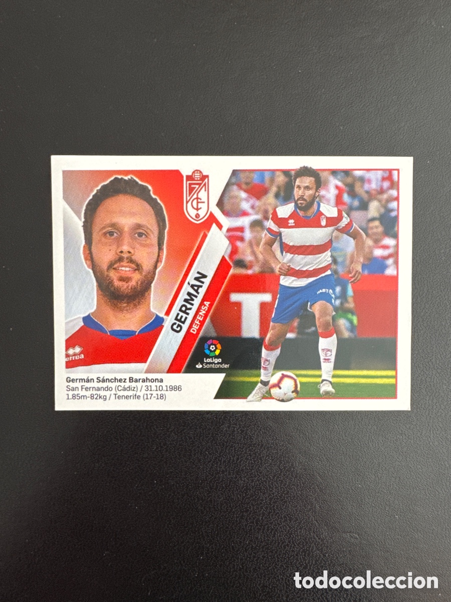 Cromos de Futebol: GERM&Aacute;N GRANADA N&Uacute;MERO 4 LIGA ESTE 2019 2020
