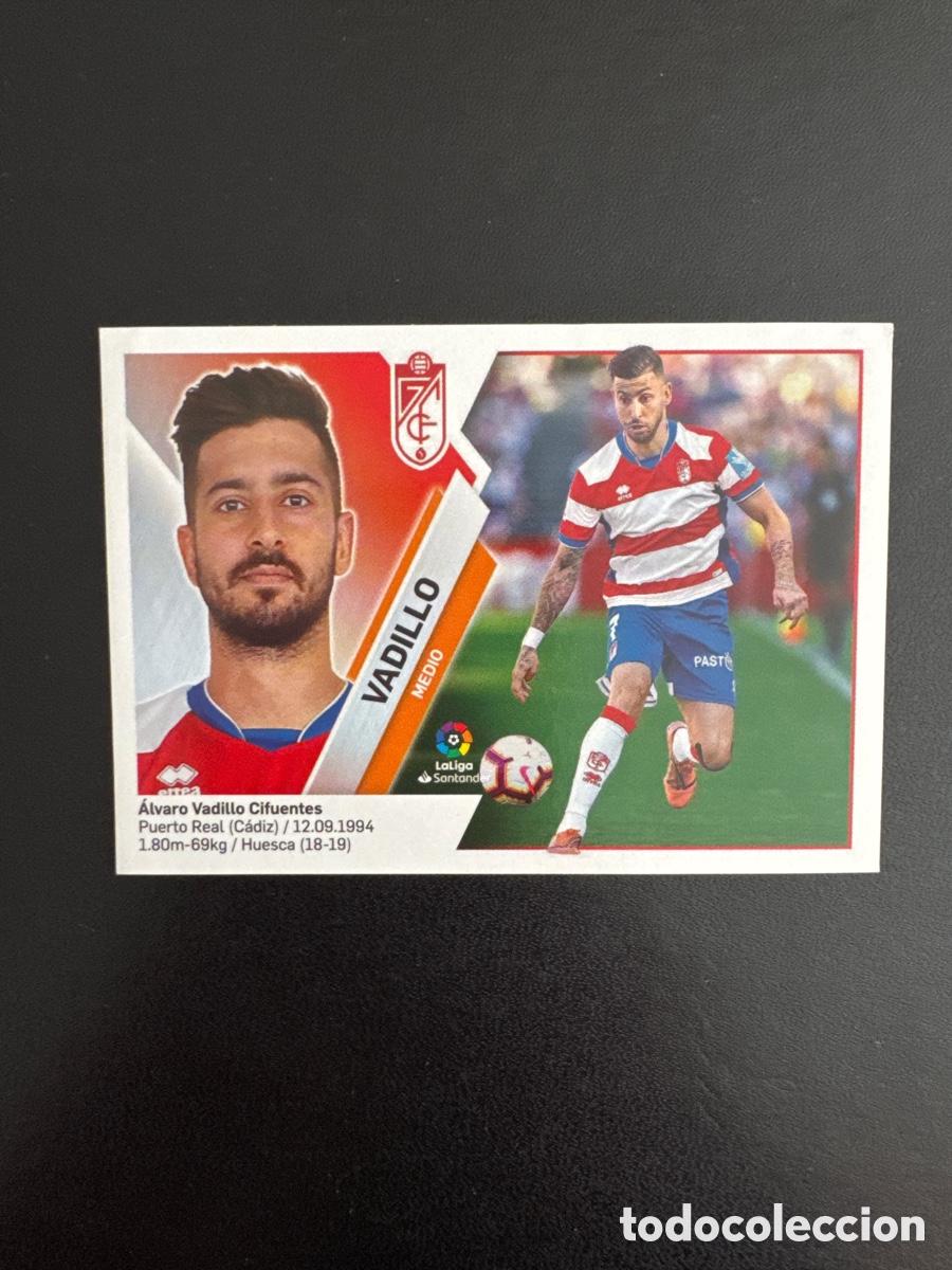 Cromos de Futebol: VADILLO GRANADA N&Uacute;MERO 11 LIGA ESTE 2019 2020
