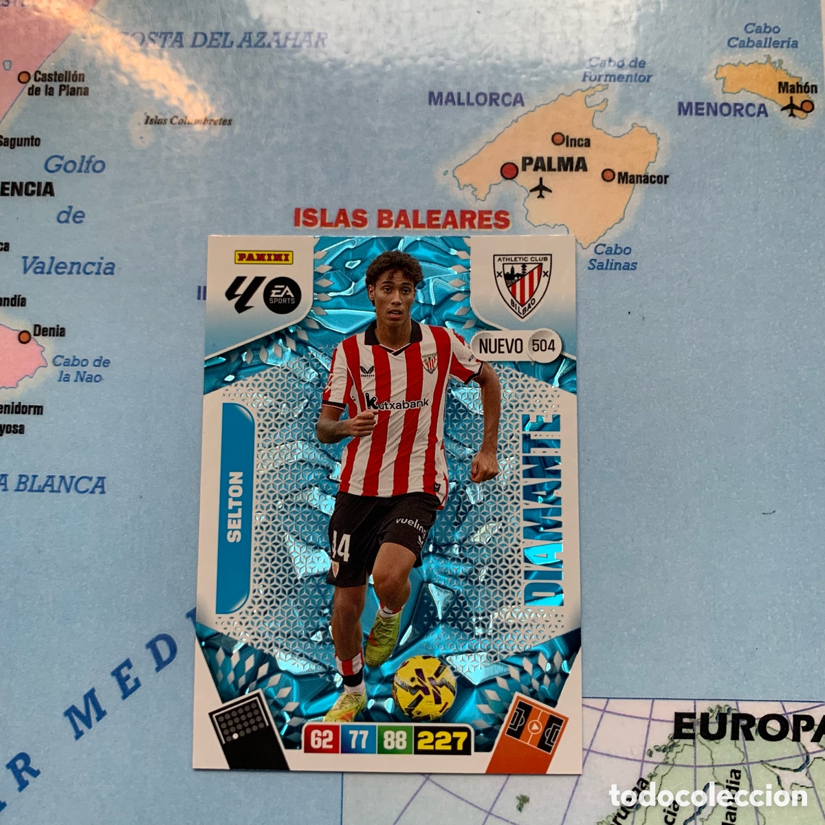 Fu&szlig;ball-Sticker: Selton nuevo Diamante n&uacute;mero 504 del Athletic de Bilbao cromo adrenalyn XL 25-26 2025-2026