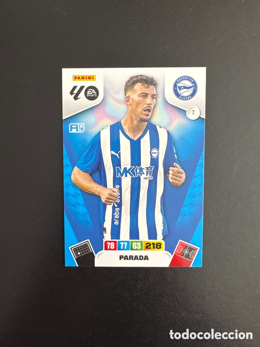 Cromos de F&uacute;tbol: PARADA ALAV&Eacute;S N&Uacute;MERO 7 ADRENALYN 2025 2026