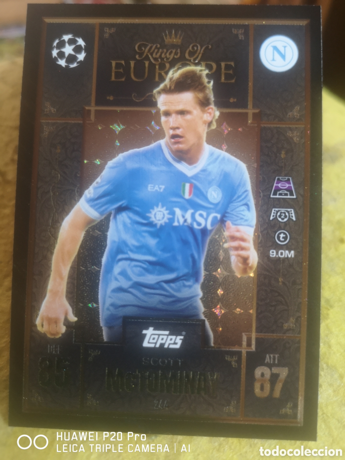 Cromos de F&uacute;tbol: 244 SCOTT MCTOMINAY - KINGS OF EUROPE MATCH ATTAX EXTRA 2025 2026 NAPOLES