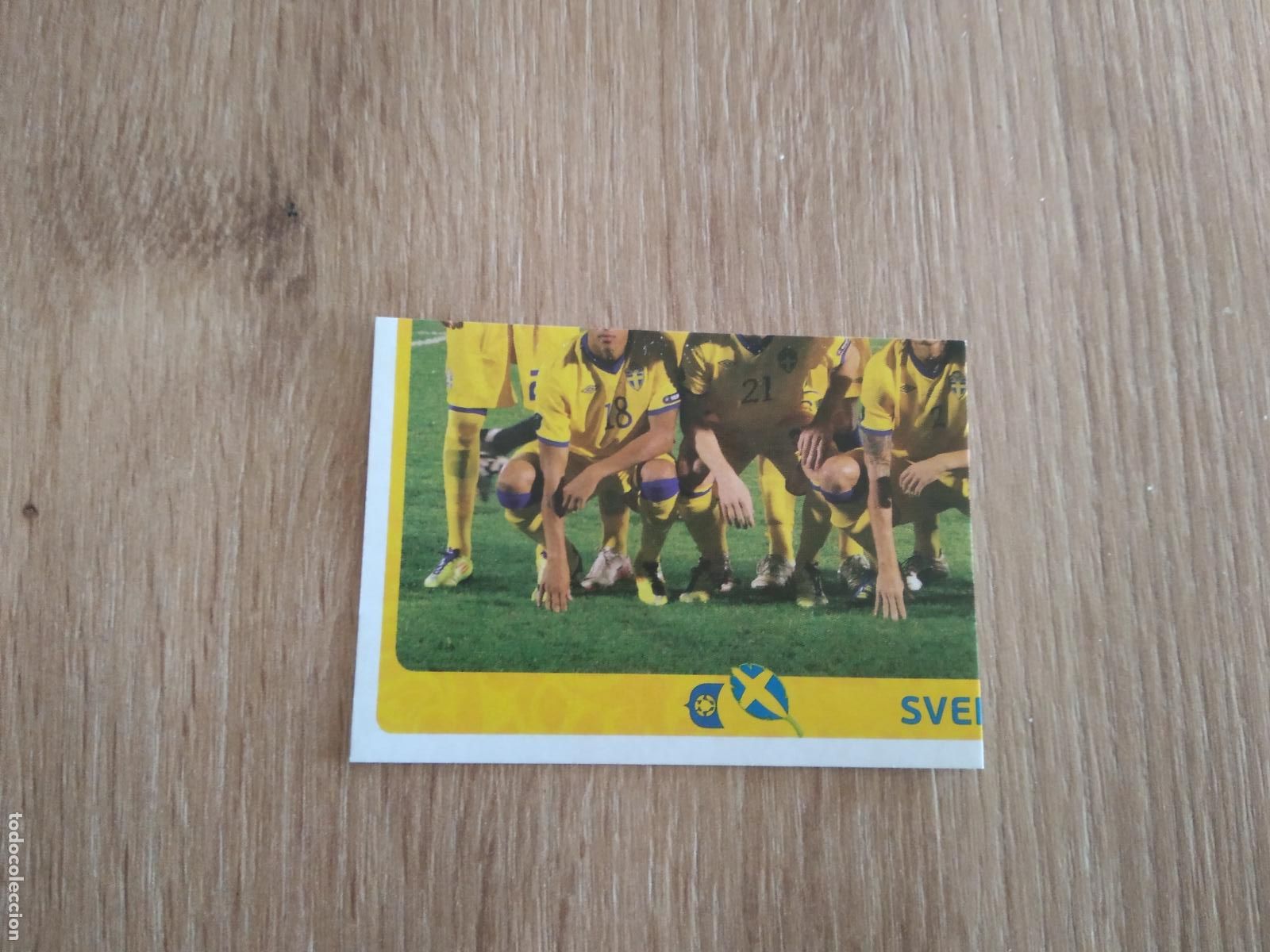 Fu&szlig;ball-Sticker: 430 EQUIPO PLANTILLA SUECIA CROMO FUTBOL PANINI EURO 2012 EURCOPA FONDO BLANCO