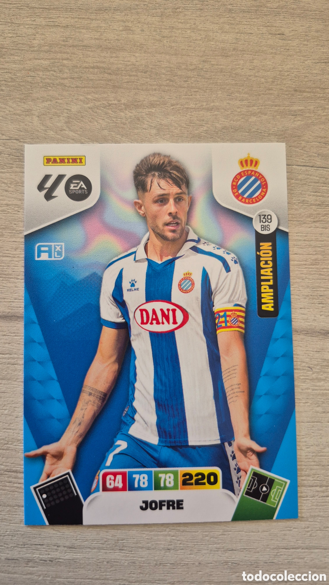 Fu&szlig;ball-Sticker: N&deg;139Bis Espanyol Jofre Adrenalyn 25/26