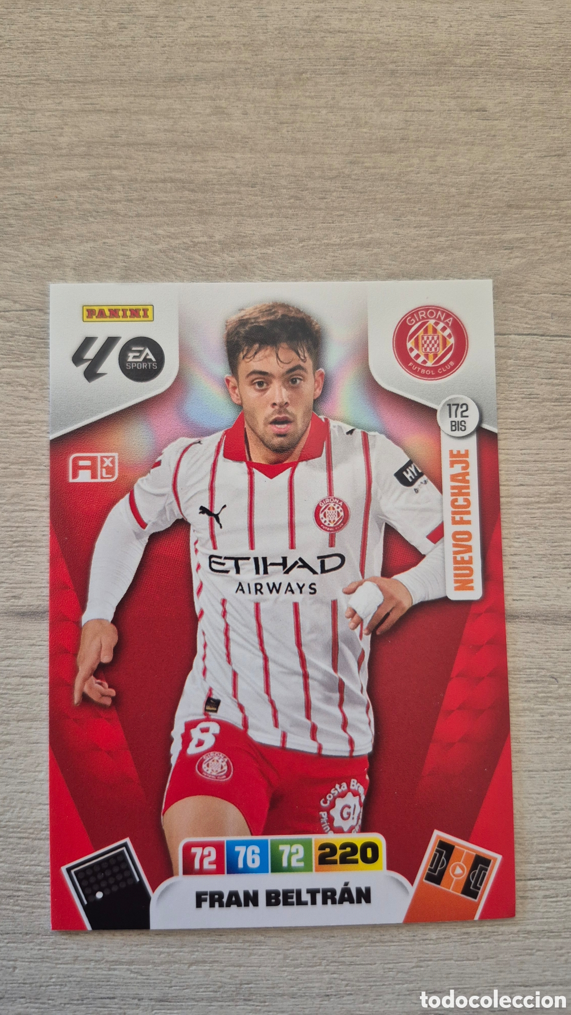 Fu&szlig;ball-Sticker: N&deg;172Bis Girona Fran Beltr&aacute;n Adrenalyn 25/26