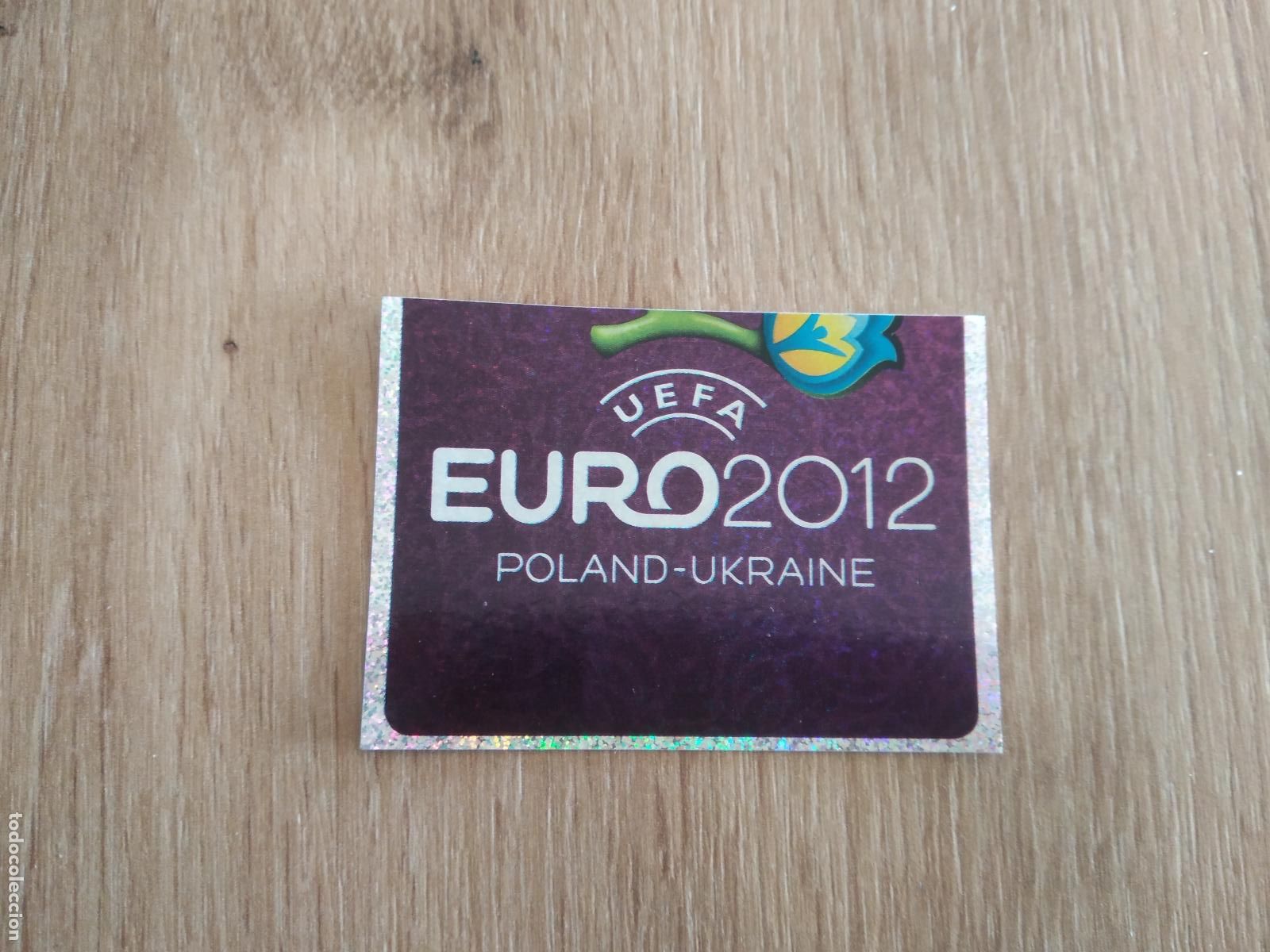 Cromos de F&uacute;tbol: 2 LOGO CROMO FUTBOL PANINI EURO 2012 EURCOPA