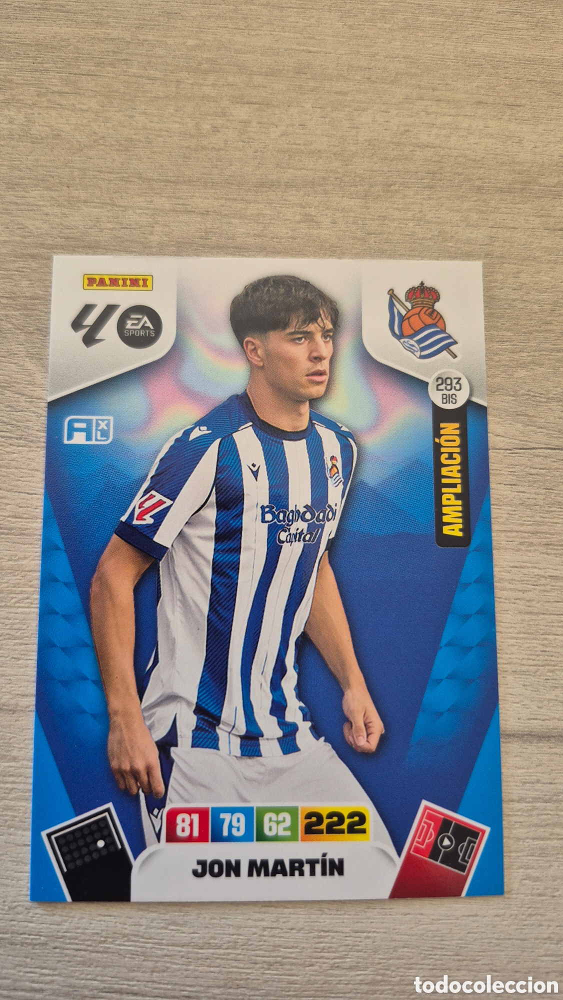 Football Stickers: N&deg;293Bis Real Sociedad Jon Martin Adrenalyn 25/26