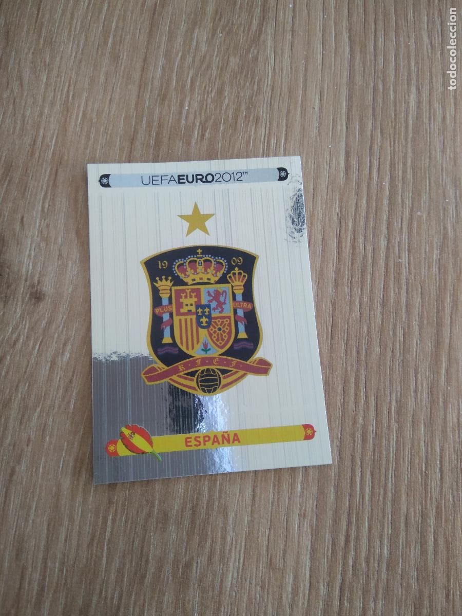 Cromos de F&uacute;tbol: 282 ESCUDO ESPA&Ntilde;A CROMO FUTBOL PANINI EURO 2012 EURCOPA