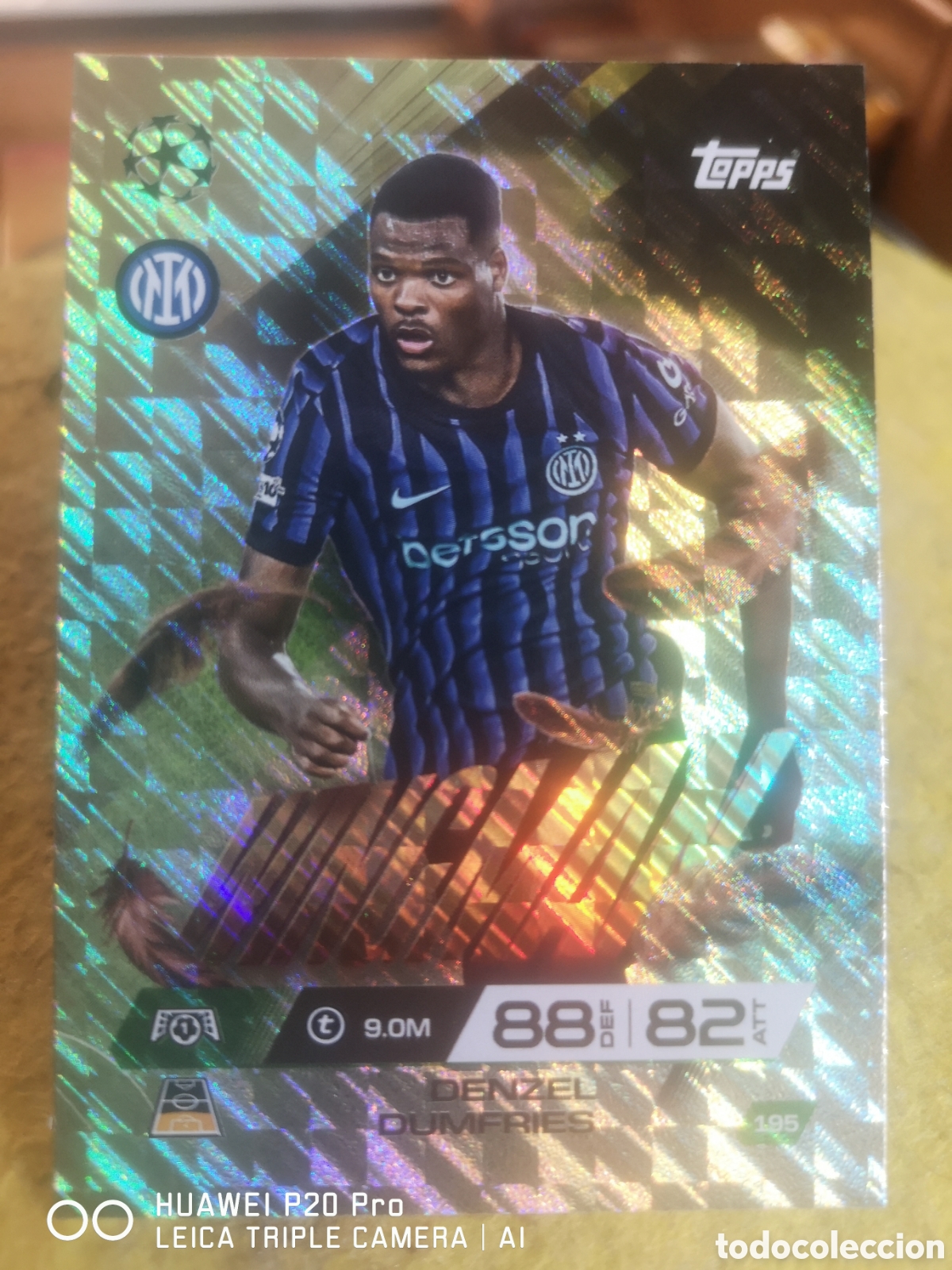 Cromos de F&uacute;tbol: 195 DENZEL DUMFRIES - WINGMAN MATCH ATTAX EXTRA 2025 2026 - INTER MILAN