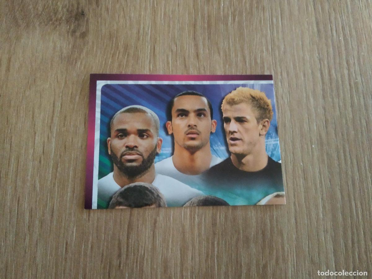 Cromos de F&uacute;tbol: 486 EQUIPO PLANTILLA WALCOTT HART INGLATERRA CROMO FUTBOL PANINI EURO 2012 EURCOPA FONDO LILA