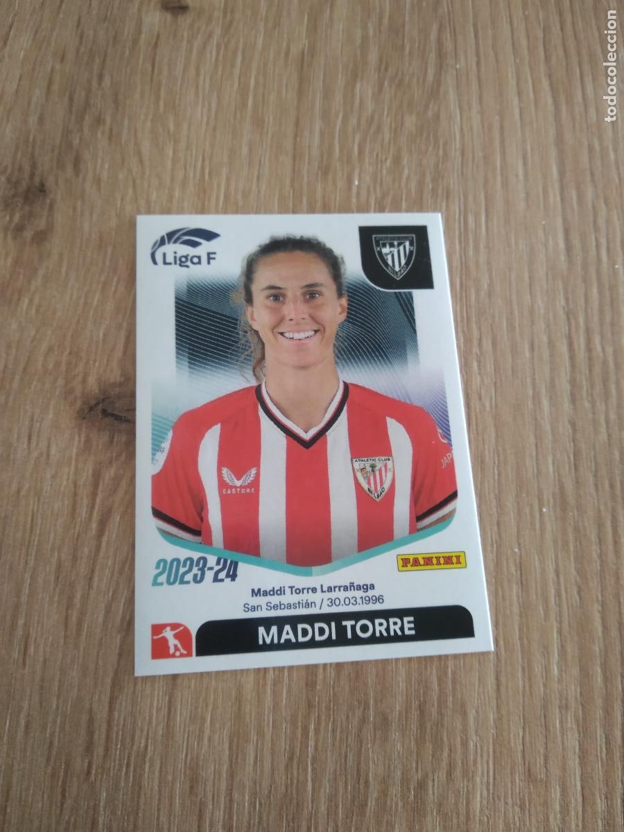 Football Stickers: 8B MADDI TORRE ATHLETIC CLUB BILBAO CROMO PANINI LIGA F 2023-2024 FUTBOL FEMENINO 23-24 WOMEN