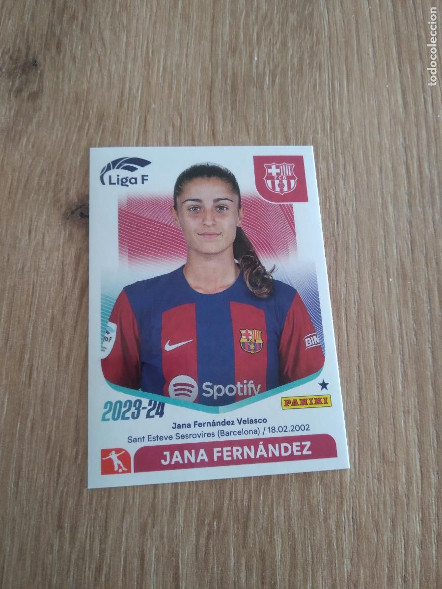 Fu&szlig;ball-Sticker: 48B JANA FERNANDEZ BARCELONA BAR&Ccedil;A CROMO PANINI LIGA F 2023-2024 FUTBOL FEMENINO 23-24 WOMEN
