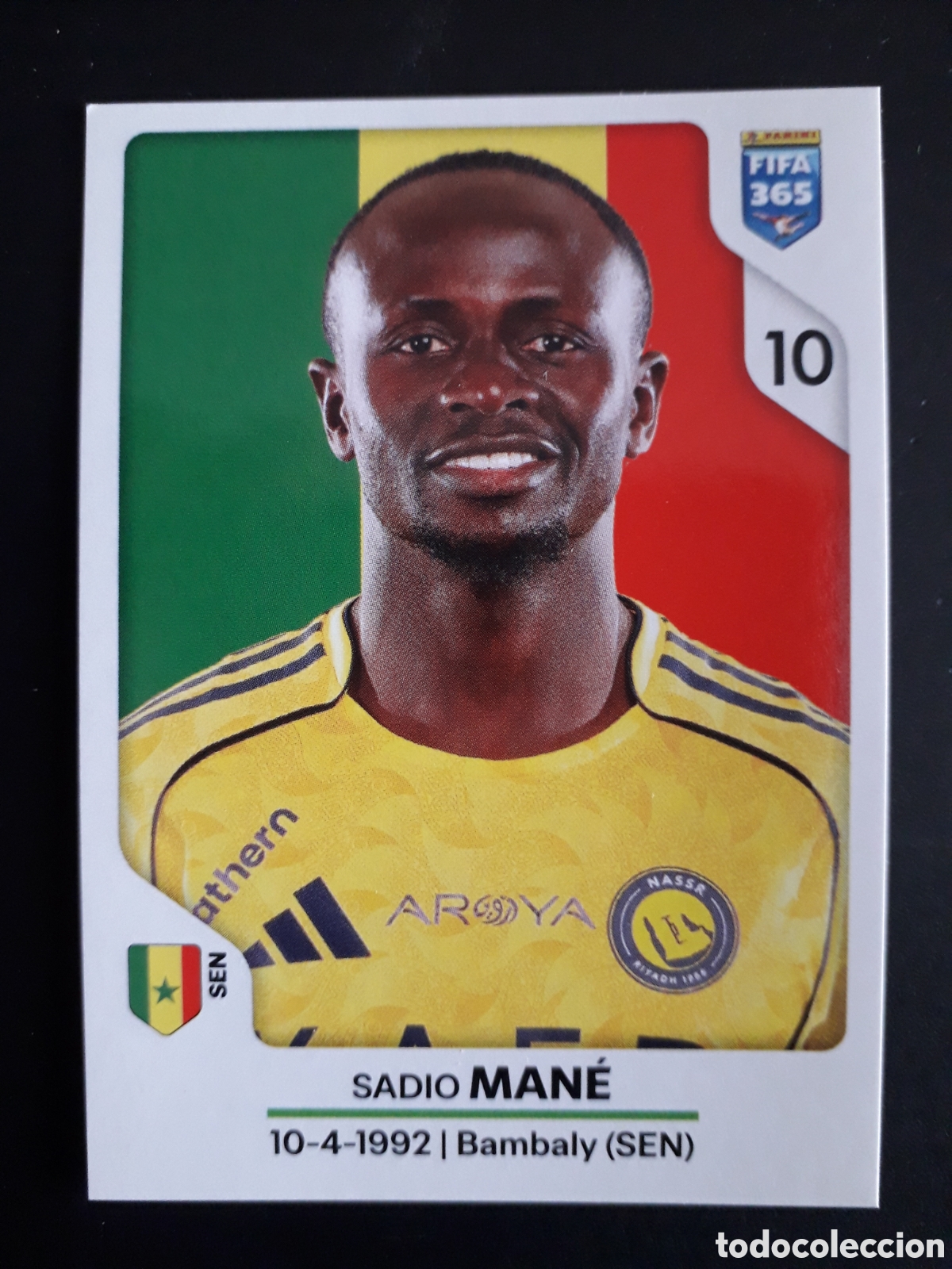 Cromos de Futebol: SADIO MAN&Eacute;, AL-NASSR N&deg; 439 FIFA 365 PANINI STICKER 2026 PEDIDO M&Iacute;NIMO 3&euro;