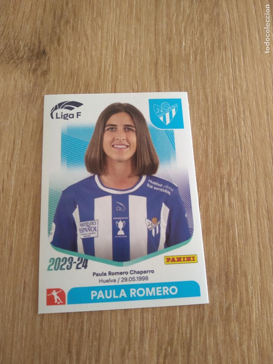 Cromos de Futebol: 266B PAULA ROMERO SPORTING DE HUELVA CROMO PANINI LIGA F 2023-2024 FUTBOL FEMENINO 23-24 WOMEN