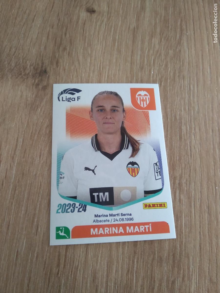 Cromos de Futebol: 301B MARINA MARTI VALENCIA CROMO PANINI LIGA F 2023-2024 FUTBOL FEMENINO 23-24 WOMEN