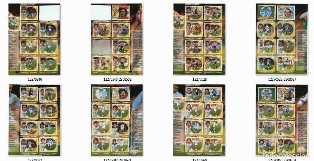 Cromos de f&uacute;tbol: ESTE 94-95 HOJAS SACADAS DEL &Aacute;LBUM.